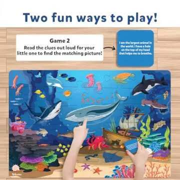 Skillmatics Underwater Animals Floor Puzzle & Game for Kids