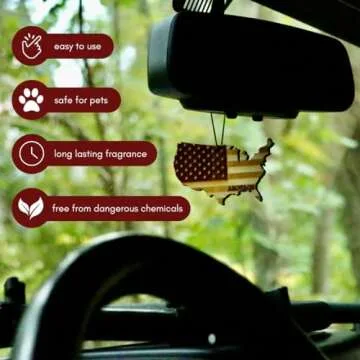 Arotags Car Air Freshener - Reusable Wood Diffuser