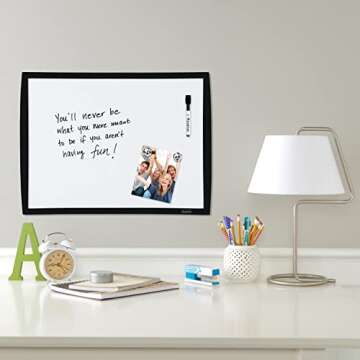 Quartet Magnetic Whiteboard, 17" x 23" Small White Board for Wall, Dry Erase Board for Kids, Perfect...