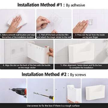 Dalanpa Floating Shelf Wall Mounted Non-Drilling Adhesive Bathroom Organizer Ledge Shelf for Home Decor