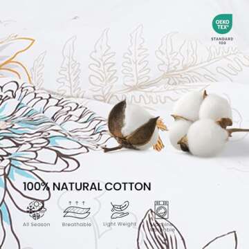 Style Quarters Queen Comforter Set - 7 Pieces Floral Boho Bedding Sets Queen Size Comforter Sets Soft Comfort Bed Sets for All Season 90x94 Flower Comforter, Shams, Decor Pillow Bird 7pcs