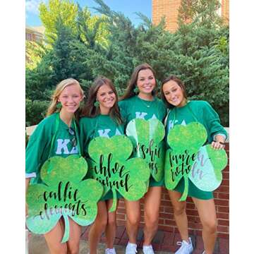 Festive St Patrick's Day Shamrock Beaded Earrings