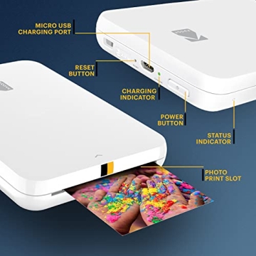 Portable KODAK Slim Photo Printer - Print Anywhere with Ease