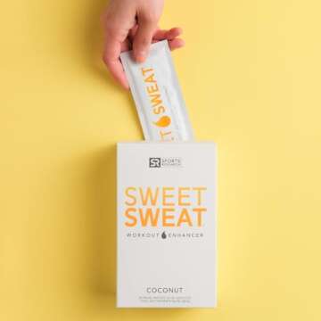 Sports Research Sweet Sweat Coconut 'Workout Enhancer' Gel Packets - Maximize Your Exercise & Sweat Faster - Original (20 Packets)