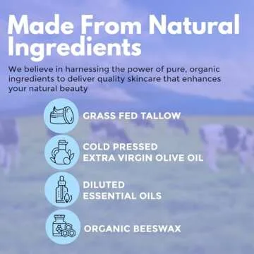 Naturallow Organic Vanilla Tallow Balm for All Ages