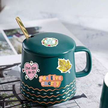 200pcs Inspirational Stickers Pack Vinyl Motivational Stickers for Water Bottle Adults Women Teen Boy Girl, Affirmation Quote Positive Stickers Decals for Laptop Journal Hydroflask Computer Phone Case