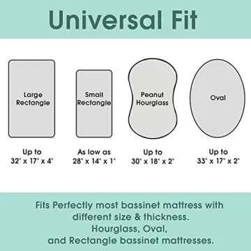 Stretchy Bassinet Sheet Set BROLEX 2 Pack Snug Fitted Cradle Fitted Sheets for Bassinet Pads/Mattress, for Boys Girls,Unisex,Ultra Soft Breathable,Arrow Owl