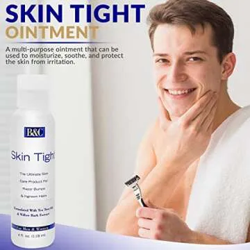 The Ultimate Skincare Bundle for Smooth and Irritation-Free Skin: In-Grown Hair & Razor Bump Creme, Ointment, Cleanser, Cotton Rounds, Bamboo Creme Spreader