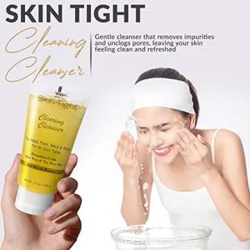 The Ultimate Skincare Bundle for Smooth and Irritation-Free Skin: In-Grown Hair & Razor Bump Creme, Ointment, Cleanser, Cotton Rounds, Bamboo Creme Spreader