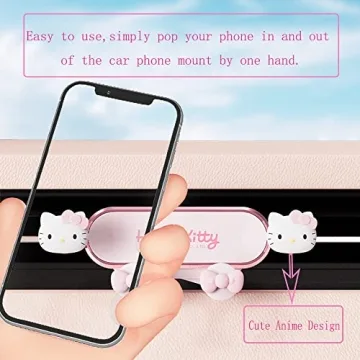 Hello Kitty Pink Car Phone Holder - Cute and Functional