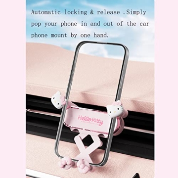 Hello Kitty Pink Car Phone Holder - Cute and Functional