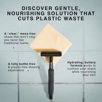 Kitsch Shaving Soap for Men - Hydrating Shave Soap for Sensitive Skin | Paraben-Free, Sulfate-Free | Shave Bar for Soft, Smooth Skin - 4oz