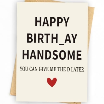 WowBefun Funny Birthday Card & Gifts for Boyfriend - Humorous, Unique Gifts