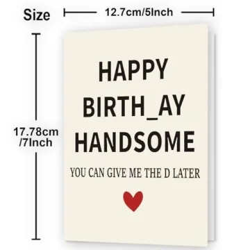 Humorous WowBefun Birthday Card & Gifts for Boyfriend