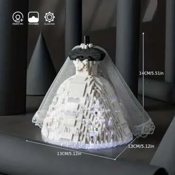 HBGAYLYH Wedding Building Block Set, Couple Valentine's Day Love You Decoration Mini Building Blocks, for Her Or Him On Festivals.(2613PCS)