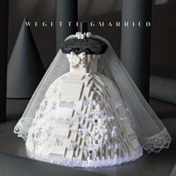 HBGAYLYH Wedding Building Block Set, Couple Valentine's Day Love You Decoration Mini Building Blocks, for Her Or Him On Festivals.(2613PCS)