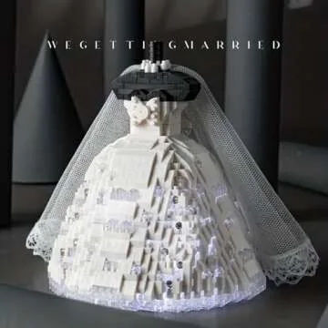 HBGAYLYH Wedding Building Block Set, Couple Valentine's Day Love You Decoration Mini Building Blocks, for Her Or Him On Festivals.(2613PCS)