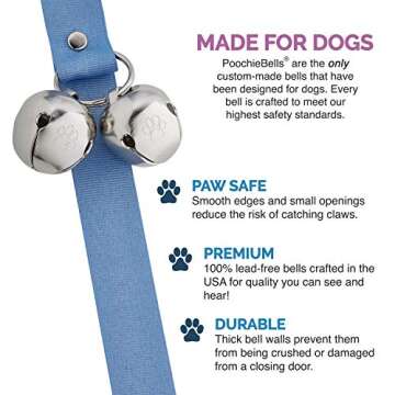 PoochieBells Handcrafted Dog Potty Training Doorbell