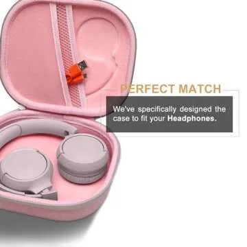 LTGEM Hard Case for JBL & Soundcore Headphones in Pink