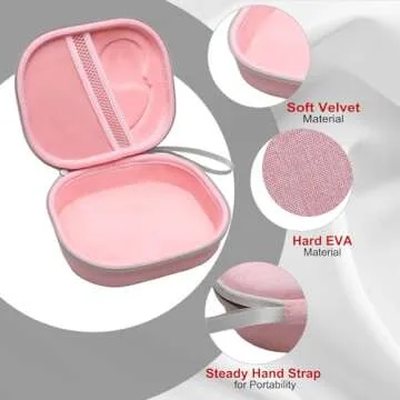 LTGEM Hard Case for JBL & Soundcore Headphones in Pink