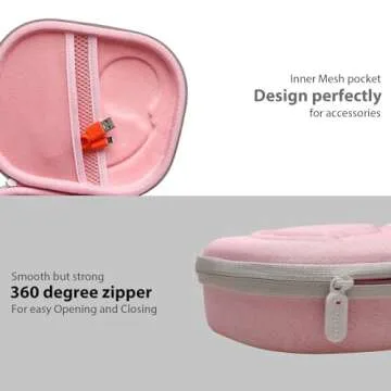 LTGEM Hard Case for JBL & Soundcore Headphones in Pink