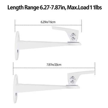 Drsn Mini Projector Wall Mount/Projector Hanger/CCTV Security Camera Housing Mounting Bracket(White)...