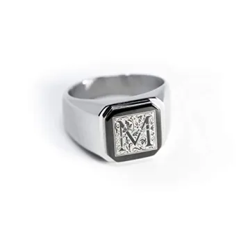 Stylish Tioneer Stainless Steel Initial Ring | Unique Jewelry for All