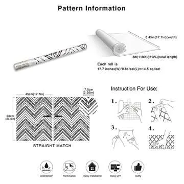 Modern Circle Peel and Stick Wallpaper Great for DIY Decor