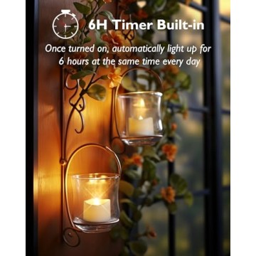 Homemory Timer Tea Lights for Safe Ambiance