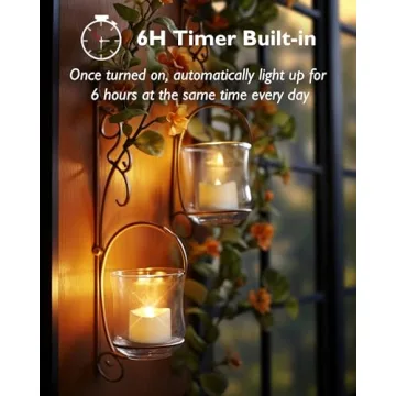 Homemory Timer Tea Lights for Safe Ambiance