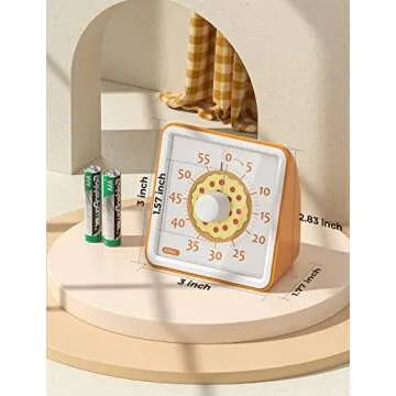 LIORQUE Visual Timer - 60 Min Countdown for Kids and Kitchen