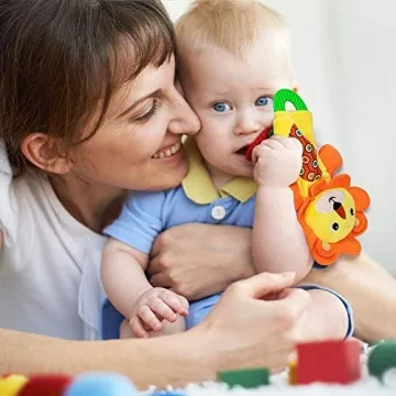 Teytoy Soft Baby Teething Toys Lion Koala Set for Toddlers