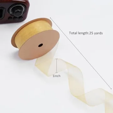 LaRibbons Elegant Sheer Organza Ribbon for All Occasions