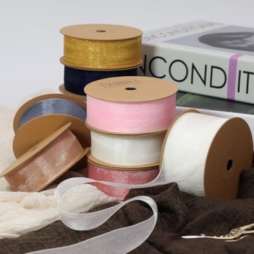 LaRibbons Elegant Sheer Organza Ribbon for All Occasions