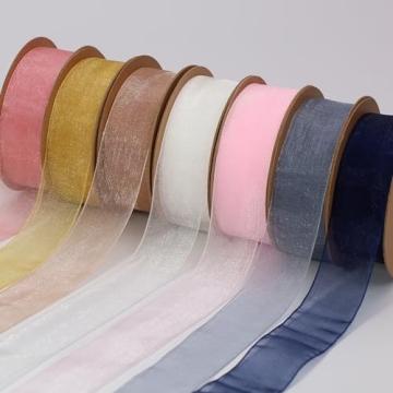 LaRibbons Elegant Sheer Organza Ribbon for All Occasions