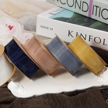 LaRibbons Elegant Sheer Organza Ribbon for All Occasions