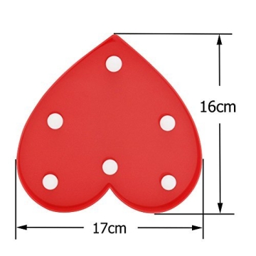 Pooqla Marquee Light Up Heart Sign for Home Decor