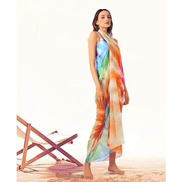 Chic MissShorthair Womens Chiffon Beach Sarong Wrap