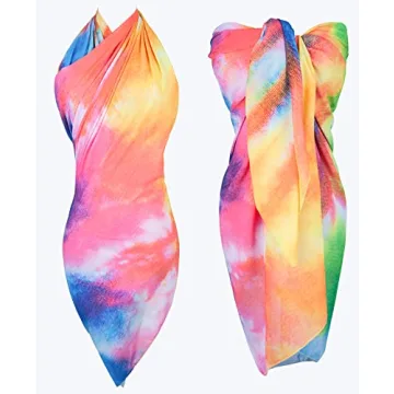 Chic MissShorthair Womens Chiffon Beach Sarong Wrap