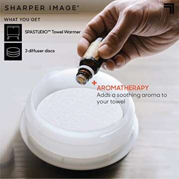 Sharper Image Towel Warmer with Aromatherapy for Comfort