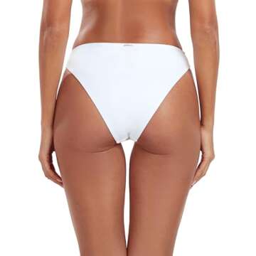 Stylish RELLECIGA Women's Mid Waisted Bikini Bottoms
