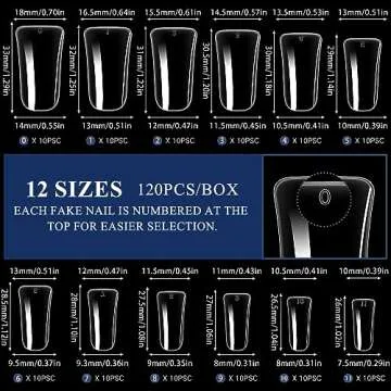 Moxluck Full Cover Duck Nail Tips for Creative Nail Art