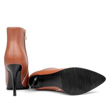 Stylish COLETER Leather Ankle Boots for Women