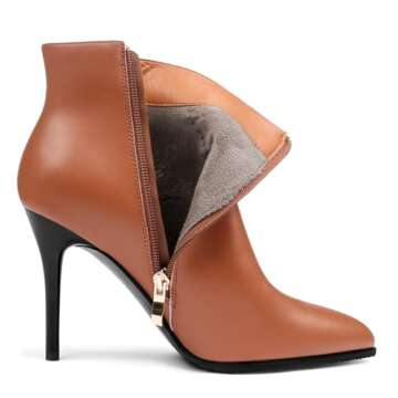 Stylish COLETER Leather Ankle Boots for Women