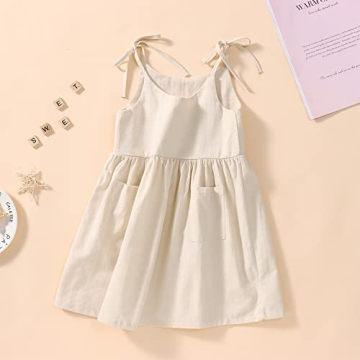 IZYJOY Summer Toddler Dress for Girls with Pockets