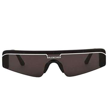 Balenciaga Shield Sunglasses BB0003S 001: Unmatched Style and Comfort