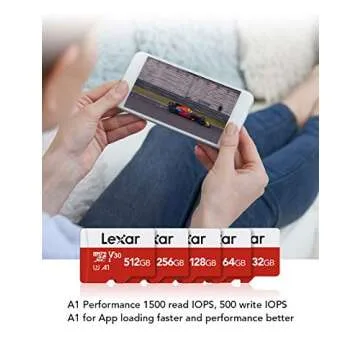 Lexar 64GB Micro SD Card, microSDXC UHS-I Flash Memory Card with Adapter - Up to 100MB/s, A1, U3, Class10, V30, High Speed TF Card
