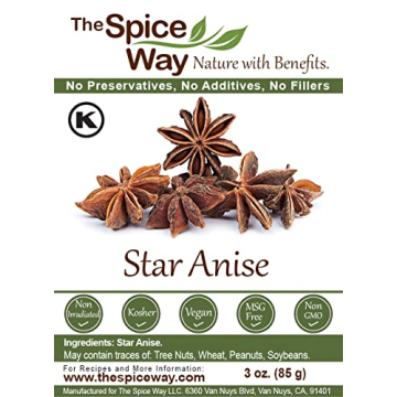 Star Anise Whole 3 oz for Baking and Tea