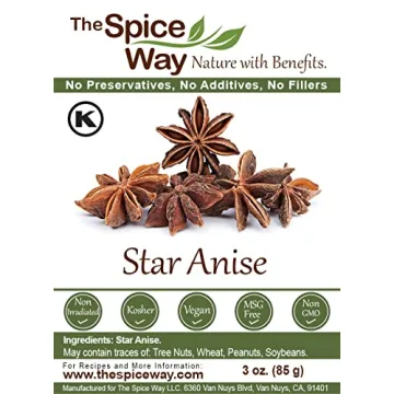 Star Anise Whole 3 oz for Baking and Tea