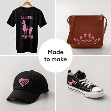 Cricut Everyday Iron On - Pink, 2ft Roll (12"x24") - HTV Heat Transfer Vinyl for Shirts, Apparel, Hats & More - Compatible with Maker & Explore Machines